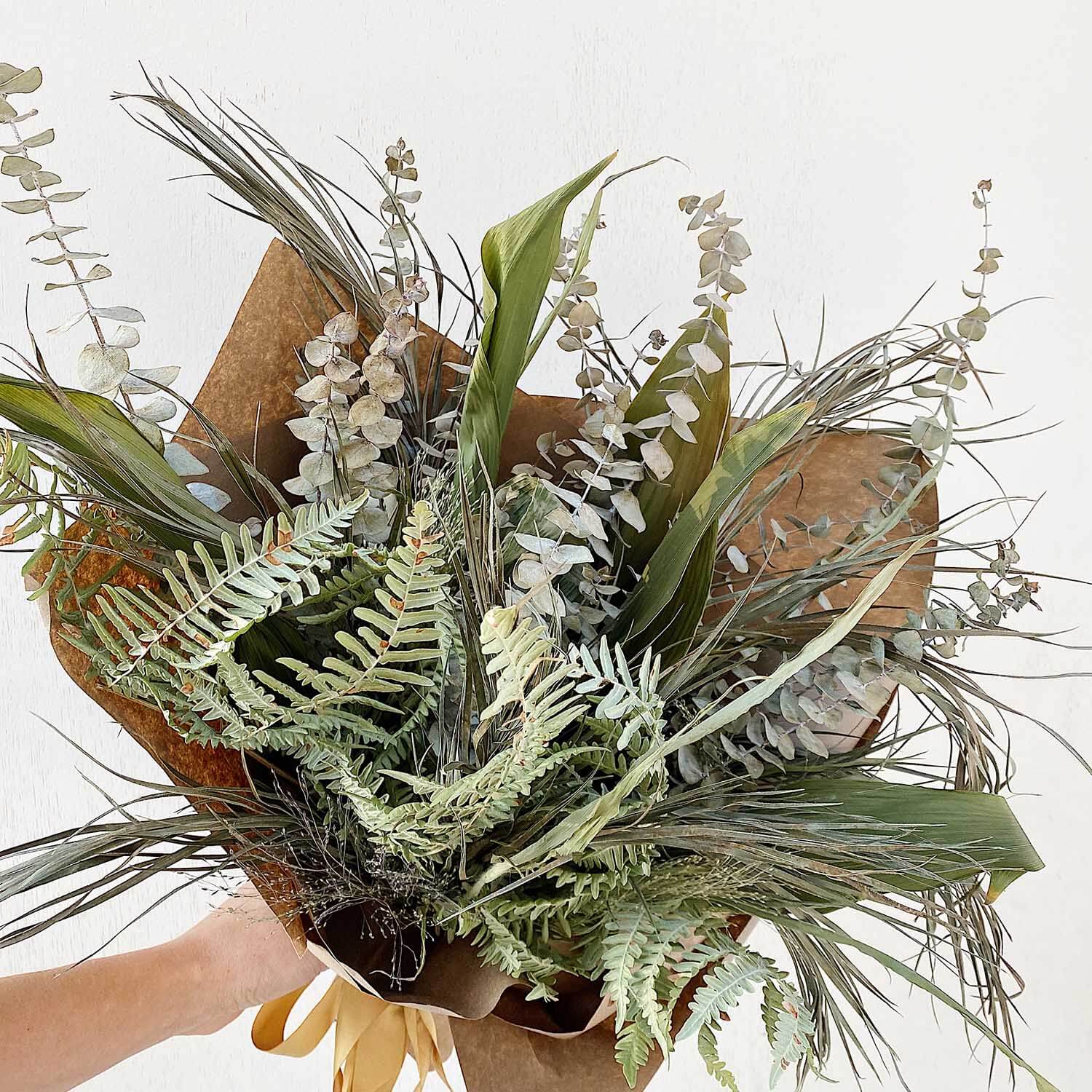 Green Dried Flower Bouquet